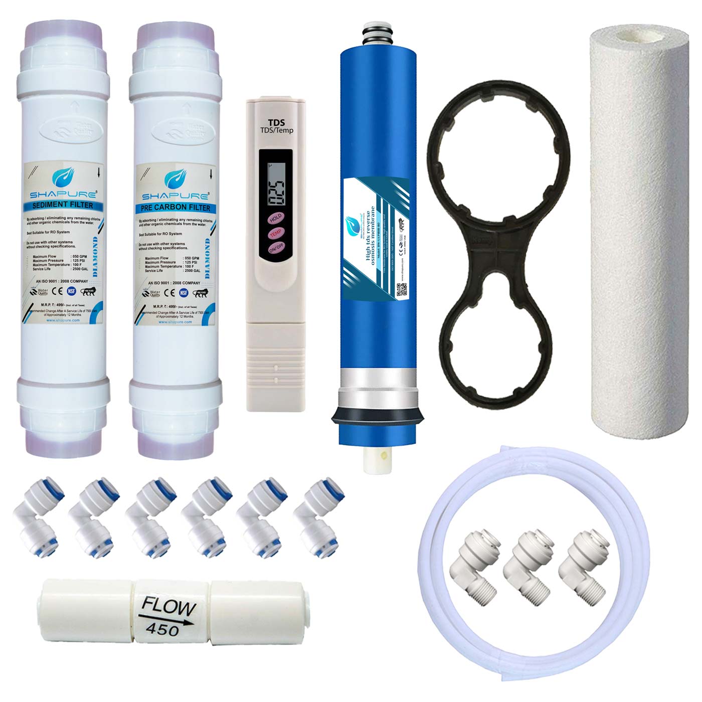 water ro filter kit shapure membrane ro kit